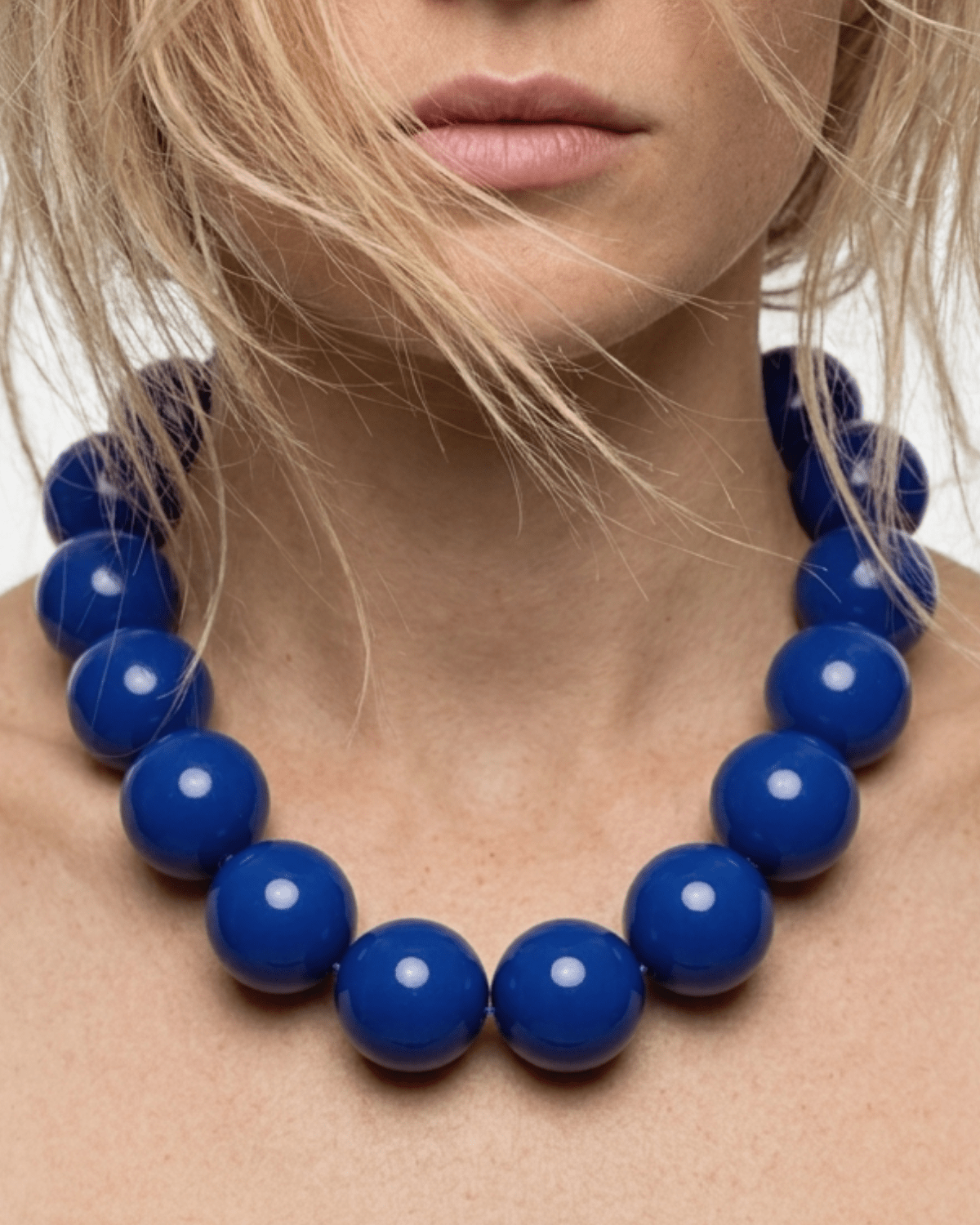 Lisa 2in1 Resin Necklaces Blue -DNSK Copenhagen