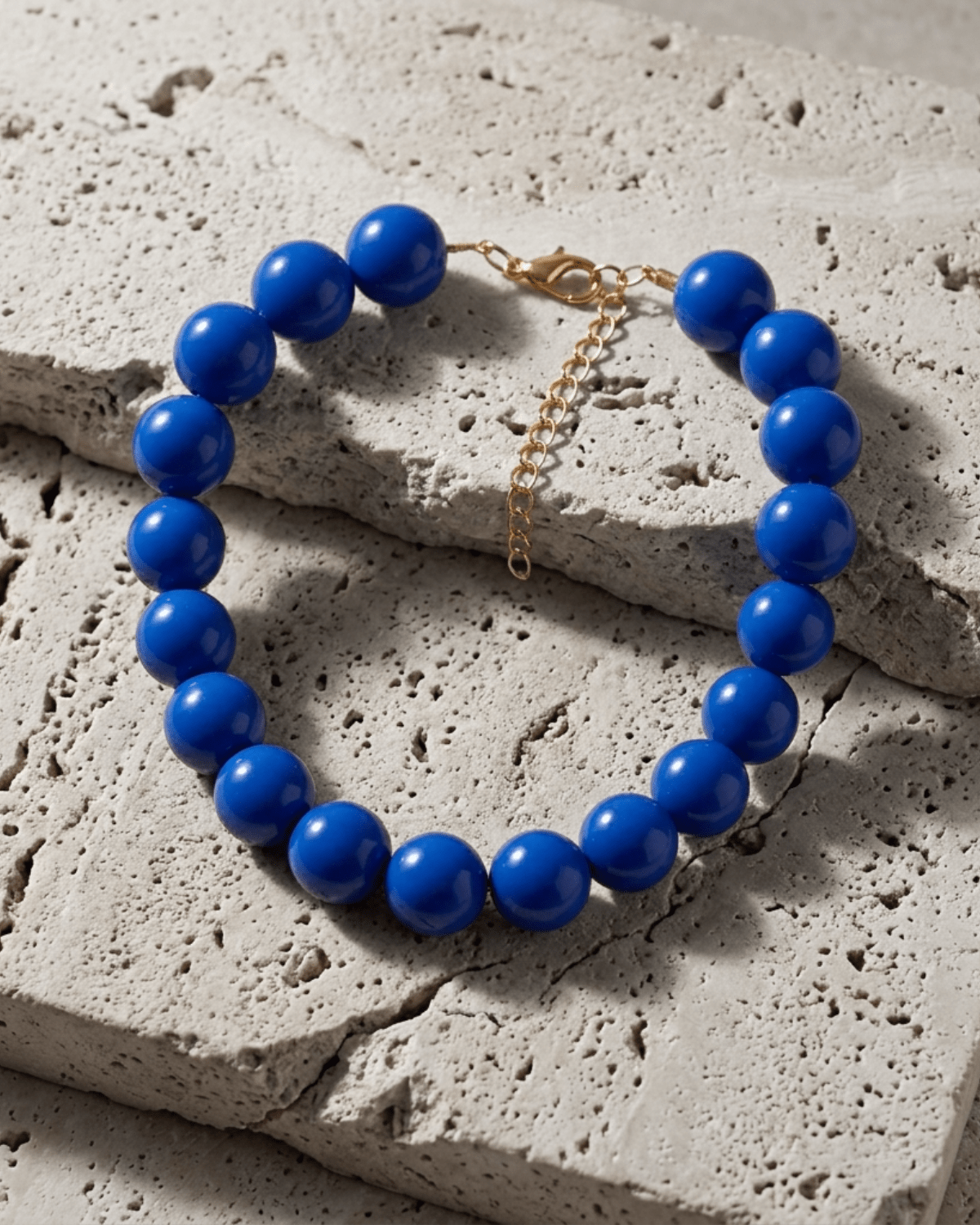 Lisa 2in1 Resin Necklaces Blue -DNSK Copenhagen