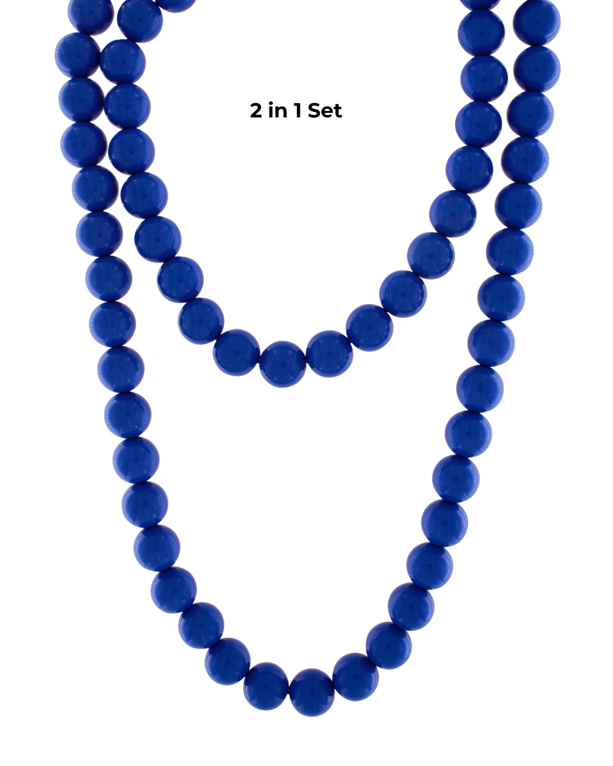 Lisa 2in1 Resin Necklaces Blue -DNSK Copenhagen