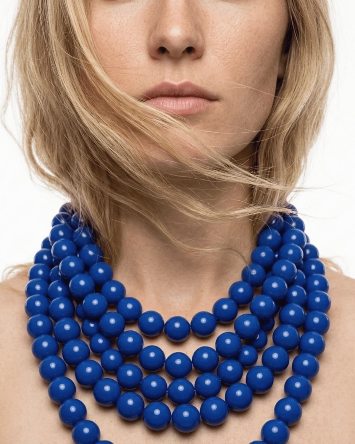 Lisa 2in1 Resin Necklaces Blue -DNSK Copenhagen