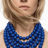 Lisa 2in1 Resin Necklaces Blue -DNSK Copenhagen