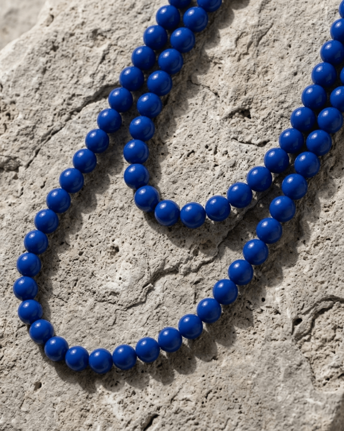 Lisa 2in1 Resin Necklaces Blue -DNSK Copenhagen