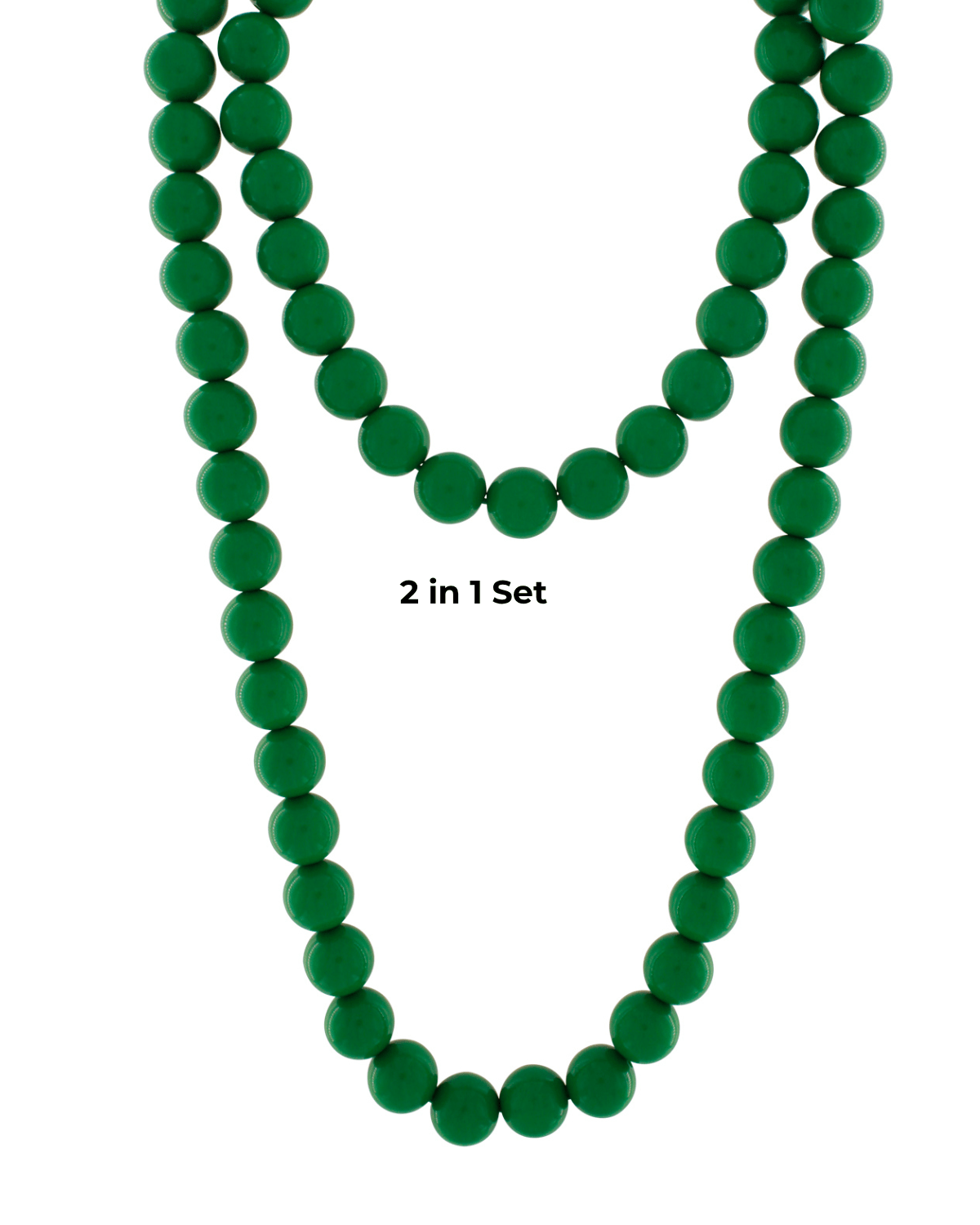 Lisa 2in1 Resin Necklaces Green -DNSK Copenhagen