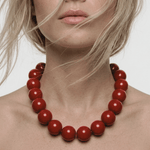 Lisa 2in1 Resin Necklaces Red -DNSK Copenhagen