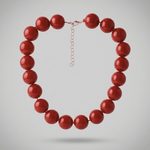 Lisa 2in1 Resin Necklaces Red -DNSK Copenhagen