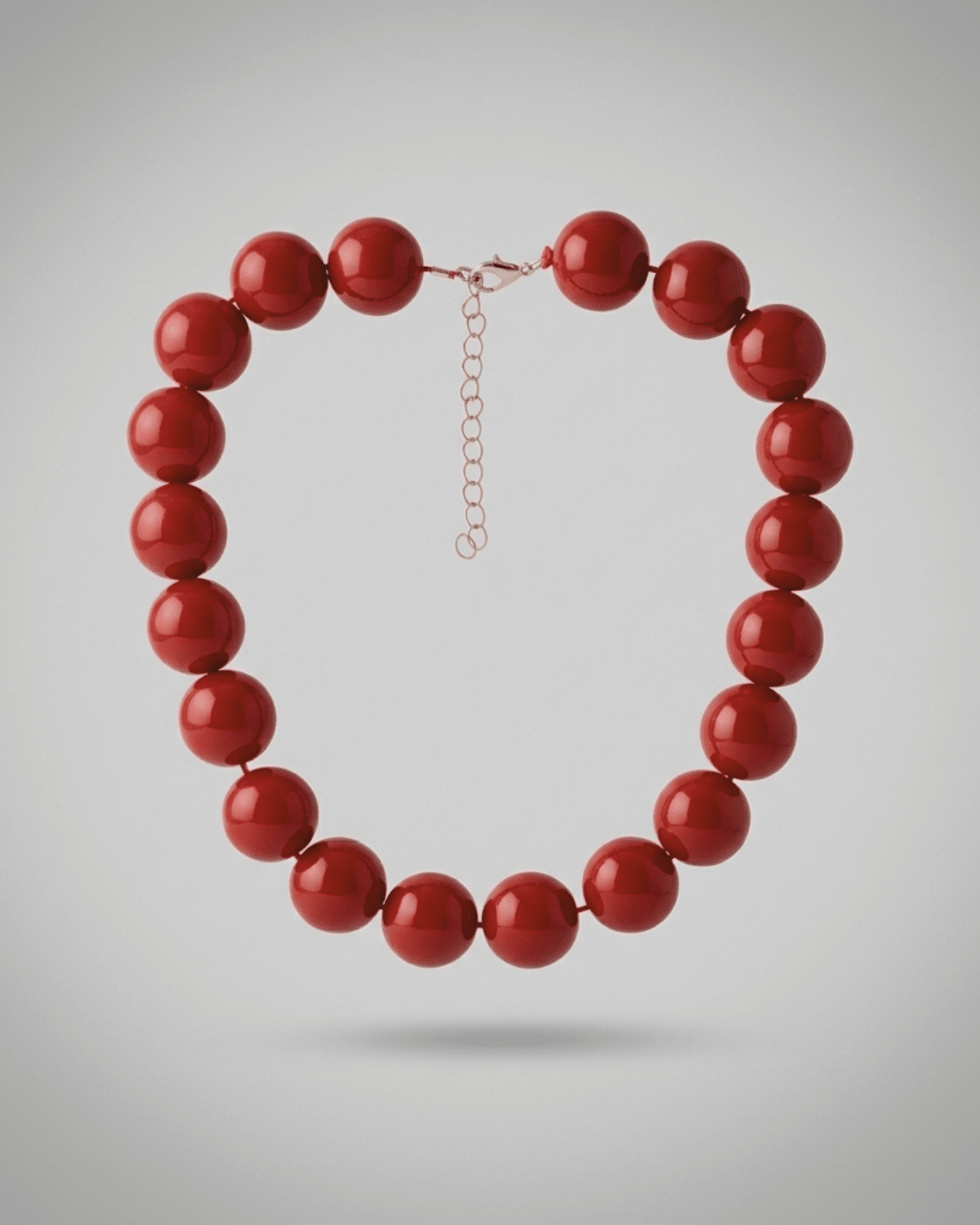 Lisa 2in1 Resin Necklaces Red -DNSK Copenhagen