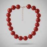 Lisa 2in1 Resin Necklaces Red -DNSK Copenhagen