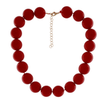 Lisa 2in1 Resin Necklaces Red -DNSK Copenhagen