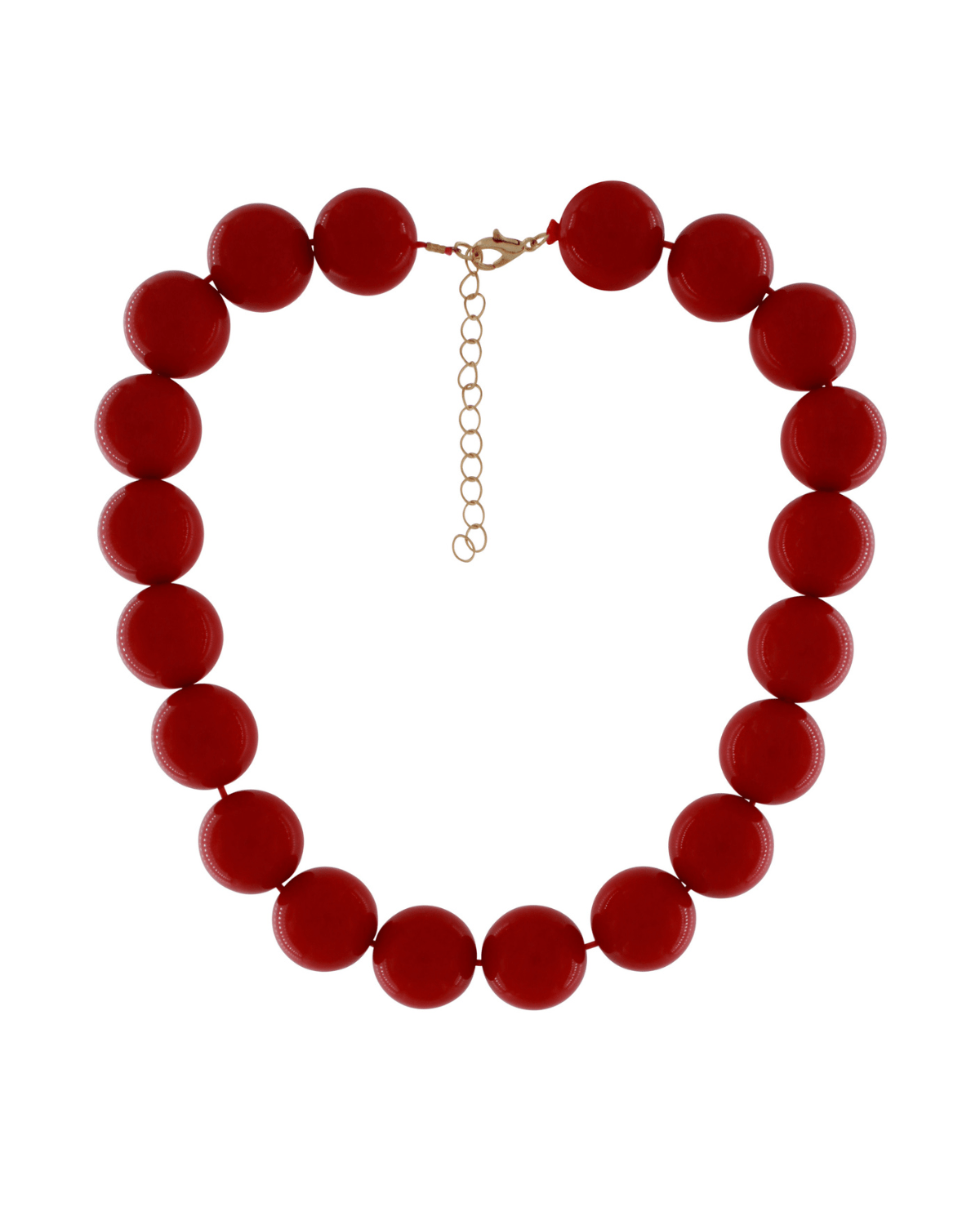Lisa 2in1 Resin Necklaces Red -DNSK Copenhagen