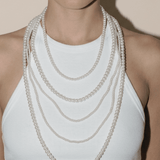 Lisa Long Statement Multi Pearl Necklace -DNSK Copenhagen