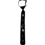 Lisa Neck Tie Black Fabric incl 6 Brooches Adjustable -DNSK Copenhagen