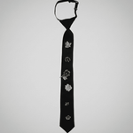 Lisa Neck Tie Black Fabric incl 6 Brooches Adjustable -DNSK Copenhagen