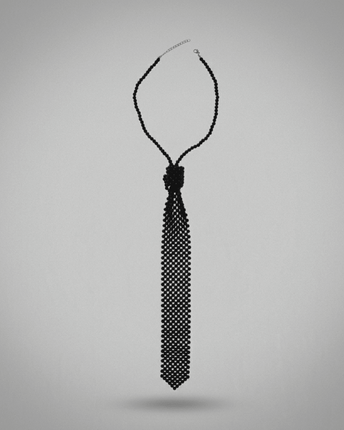 Lisa Neck Tie Black Pearls Adjustable -DNSK Copenhagen