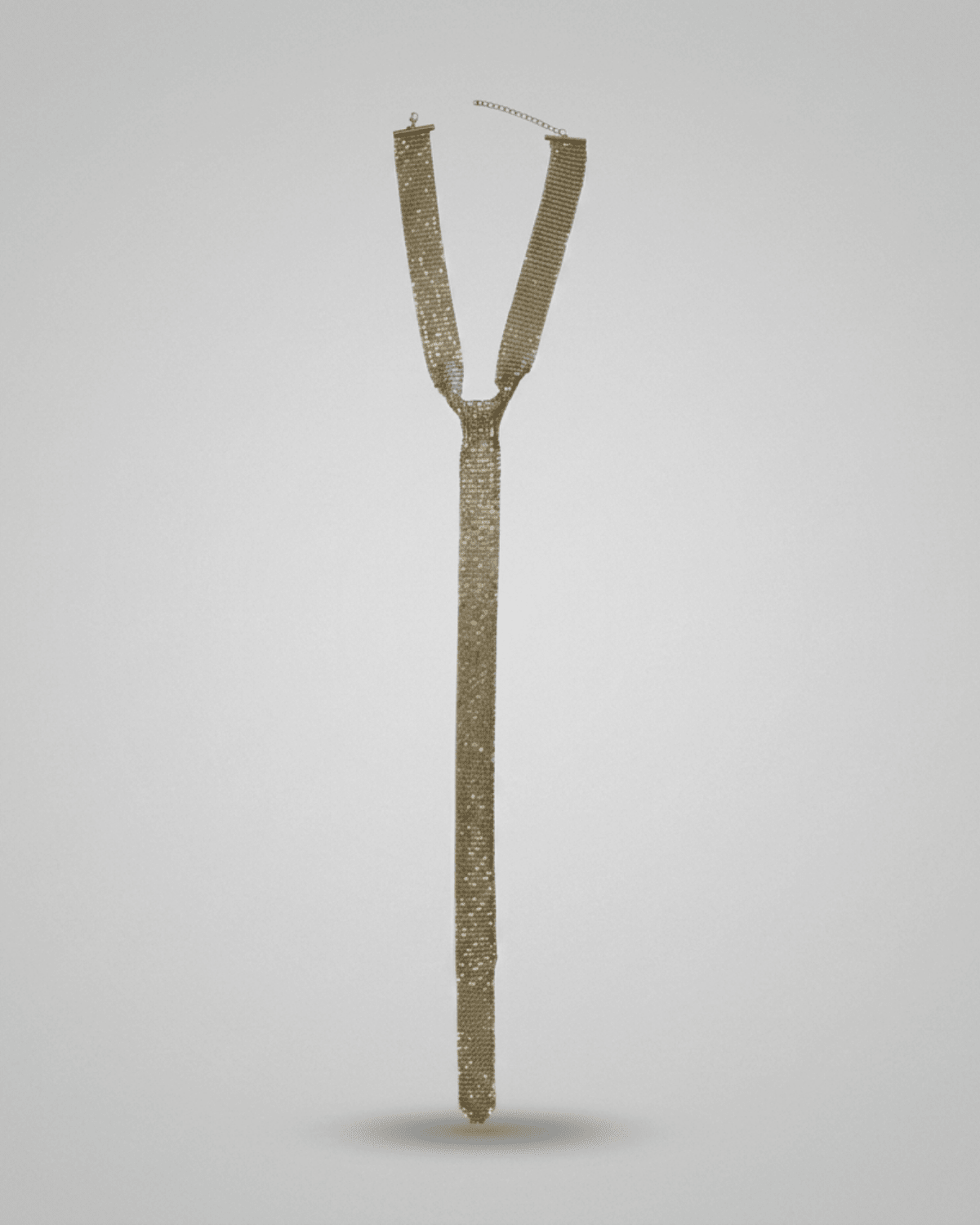 Lisa Neck Tie Matte Gold Plating Adjustable -DNSK Copenhagen