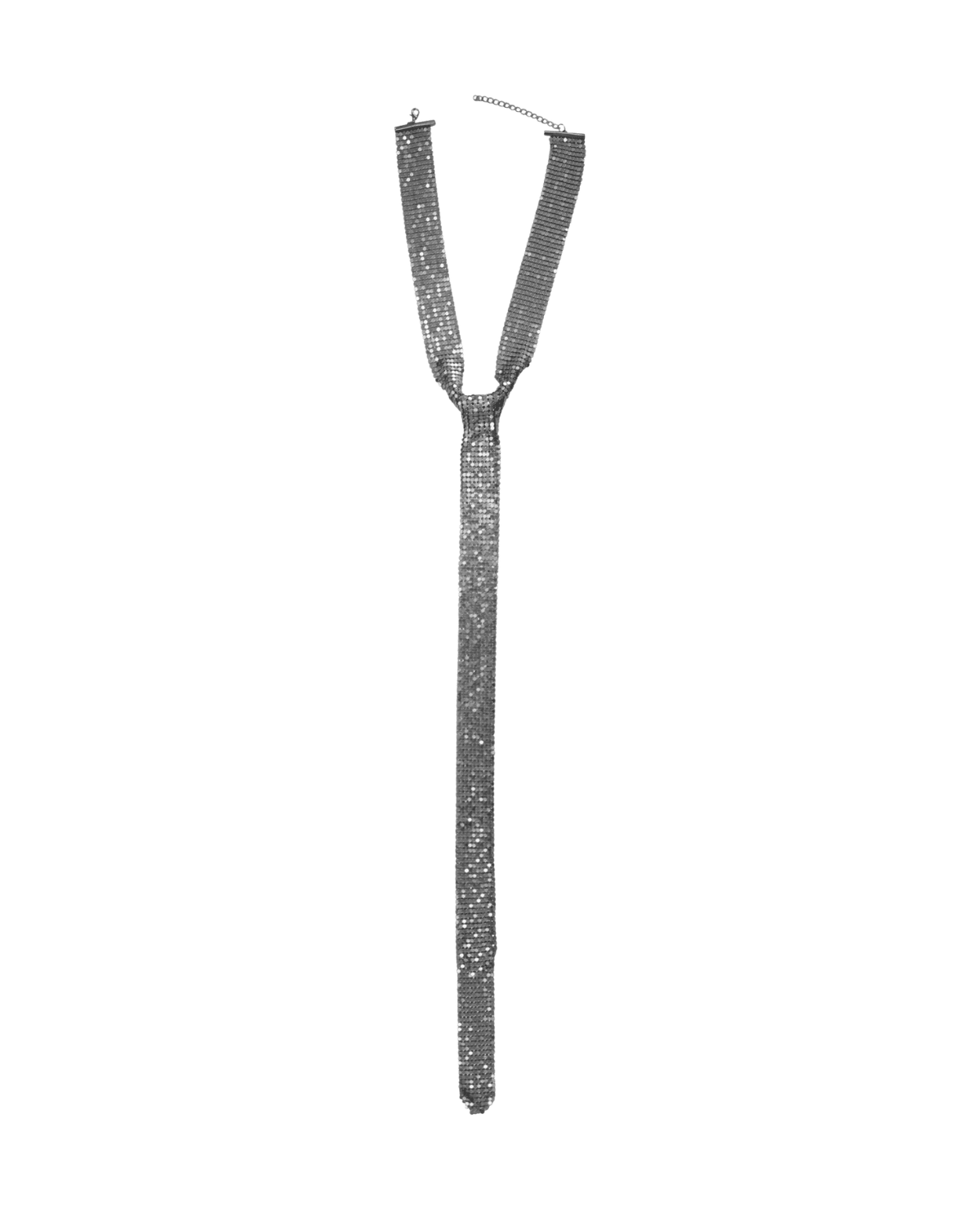 Lisa Neck Tie Matte Silver Plating Adjustable -DNSK Copenhagen