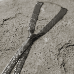 Lisa Neck Tie Matte Silver Plating Adjustable -DNSK Copenhagen