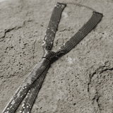 Lisa Neck Tie Matte Silver Plating Adjustable -DNSK Copenhagen