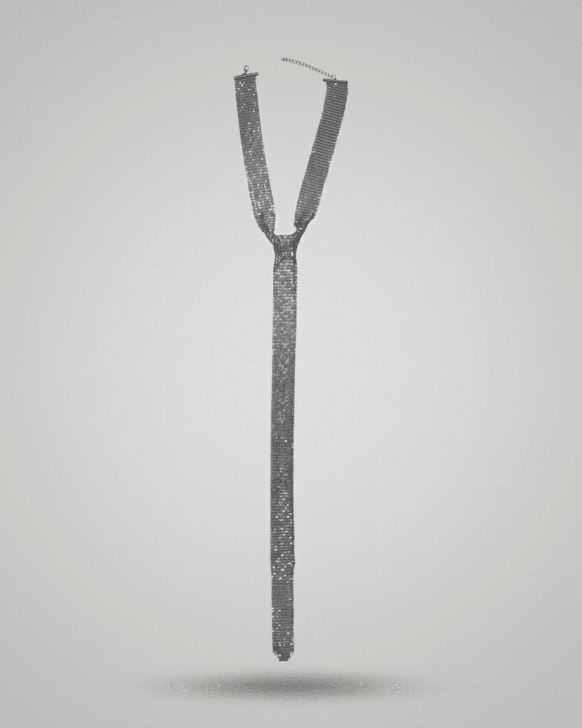 Lisa Neck Tie Matte Silver Plating Adjustable -DNSK Copenhagen