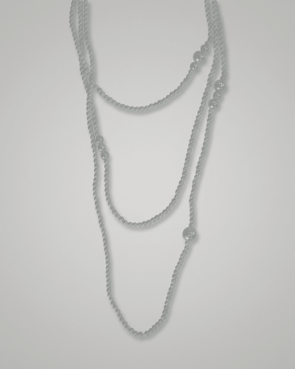 Lisa Pearl Waist Chain 120 cm -DNSK Copenhagen