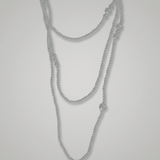 Lisa Pearl Waist Chain 120 cm -DNSK Copenhagen