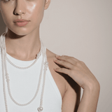 Lisa Pearl Waist Chain 120 cm -DNSK Copenhagen