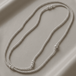 Lisa Pearl Waist Chain 120 cm -DNSK Copenhagen