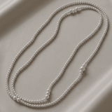 Lisa Pearl Waist Chain 120 cm -DNSK Copenhagen