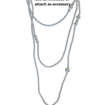 Lisa Pearl Waist Chain 120 cm -DNSK Copenhagen