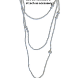 Lisa Pearl Waist Chain 120 cm -DNSK Copenhagen
