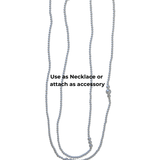 Lisa Pearl Waist Chain 120 cm -DNSK Copenhagen