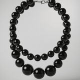 Lisa Short 2in1 Resin Necklaces Black -DNSK Copenhagen