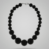 Lisa Short 2in1 Resin Necklaces Black -DNSK Copenhagen