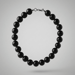 Lisa Short 2in1 Resin Necklaces Black -DNSK Copenhagen
