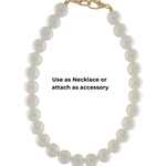 Lisa Short Statement Pearl 18 mm Waist Chain 40 cm -DNSK Copenhagen