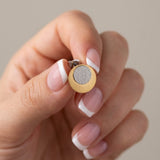 LIV Waterproof 18K Gold Plated 2in1 Earring – Brushed/Sanded Stainless Steel - DANSK Copenhagen