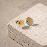 LIV Waterproof 18K Gold Plated 2in1 Open Earring – Brushed/Sanded Stainless Steel - DANSK Copenhagen