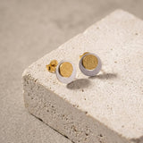 LIV Waterproof 18K Gold Plated 2in1 Open Earring – Brushed/Sanded Stainless Steel - DANSK Copenhagen