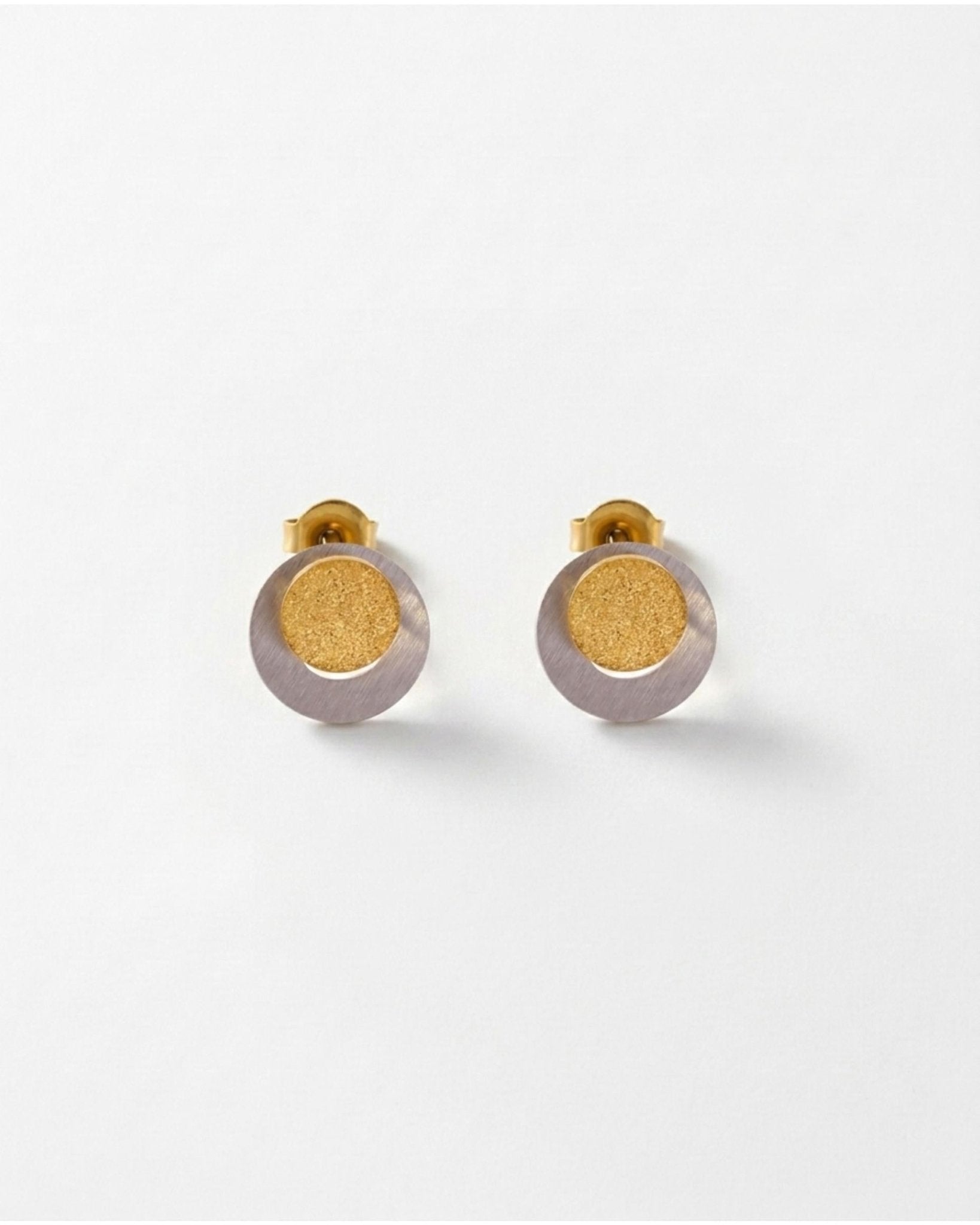LIV Waterproof 18K Gold Plated 2in1 Open Earring – Brushed/Sanded Stainless Steel - DANSK Copenhagen