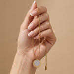 LIV Waterproof 18K Gold Plated Duo Tone Necklace – Adjustable Chain & Brushed/Sanded Stainless Steel - DANSK Copenhagen