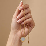 LIV Waterproof 18K Gold Plated Duo Tone Necklace – Adjustable Chain & Brushed/Sanded Stainless Steel - DANSK Copenhagen
