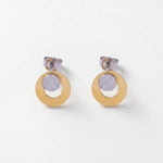 LIV Waterproof 18K Gold Plated Multi Dot Earrings – Brushed/Sanded Stainless Steel - DANSK Copenhagen