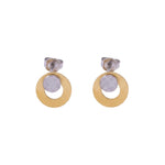LIV Waterproof 18K Gold Plated Multi Dot Earrings – Brushed/Sanded Stainless Steel - DANSK Copenhagen