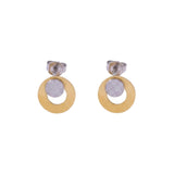 LIV Waterproof 18K Gold Plated Multi Dot Earrings – Brushed/Sanded Stainless Steel - DANSK Copenhagen