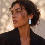 LIV Waterproof Silver Stainless Steel 2in1 Open Earring – Brushed/Sanded Finish - DANSK Copenhagen