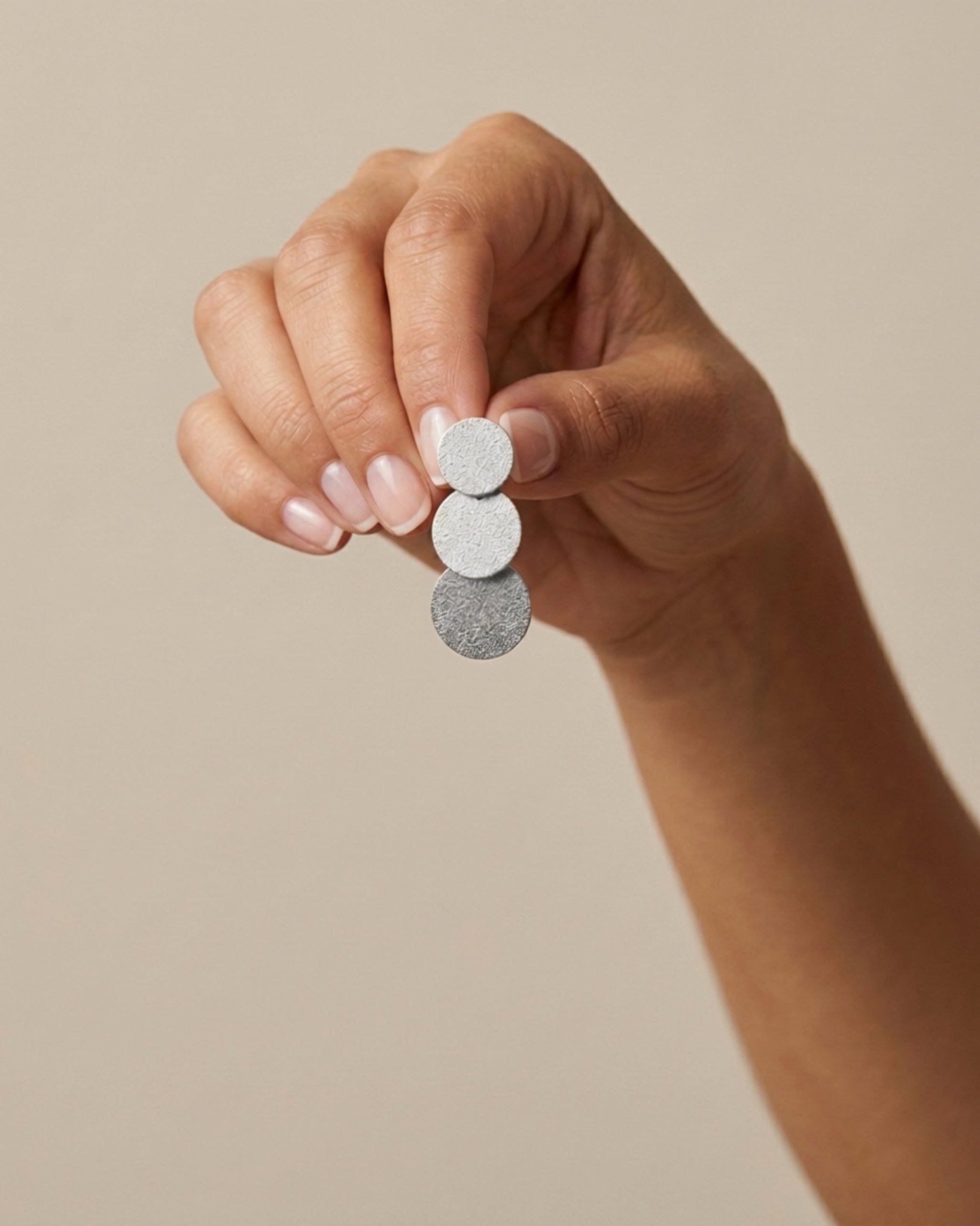 LIV Waterproof Silver Stainless Steel 2in1 Open Earring – Brushed/Sanded Finish - DANSK Copenhagen