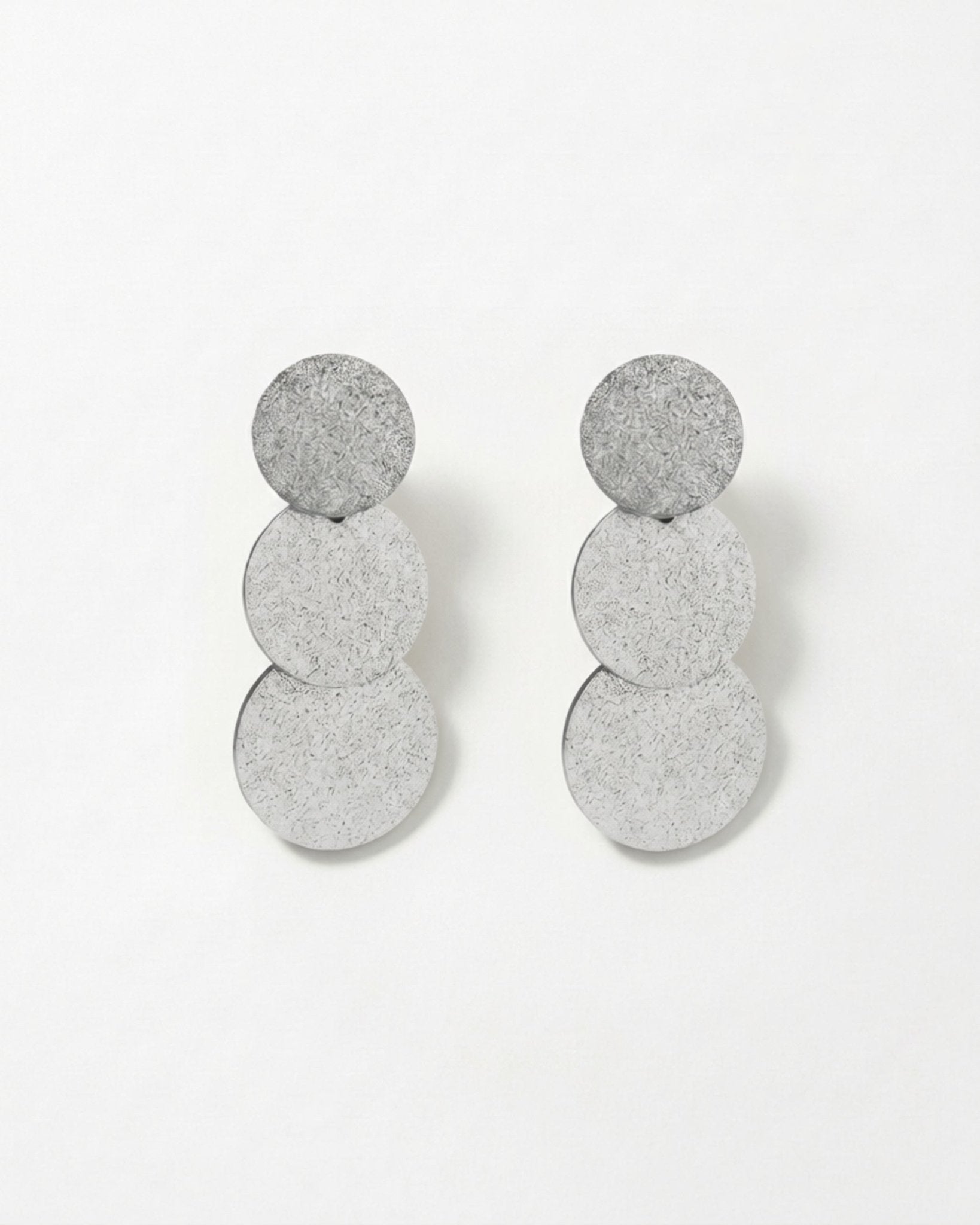 LIV Waterproof Silver Stainless Steel 2in1 Open Earring – Brushed/Sanded Finish - DANSK Copenhagen