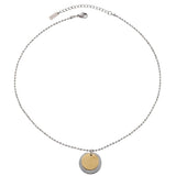 LIV Waterproof Silver Stainless Steel Duo Tone Necklace – Adjustable Chain & Brushed/Sanded Finish - DANSK Copenhagen