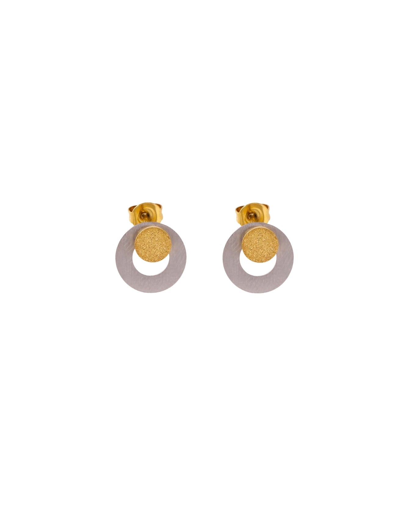LIV Waterproof Silver Stainless Steel Multi Dot Earrings – Brushed/Sanded Finish - DANSK Copenhagen