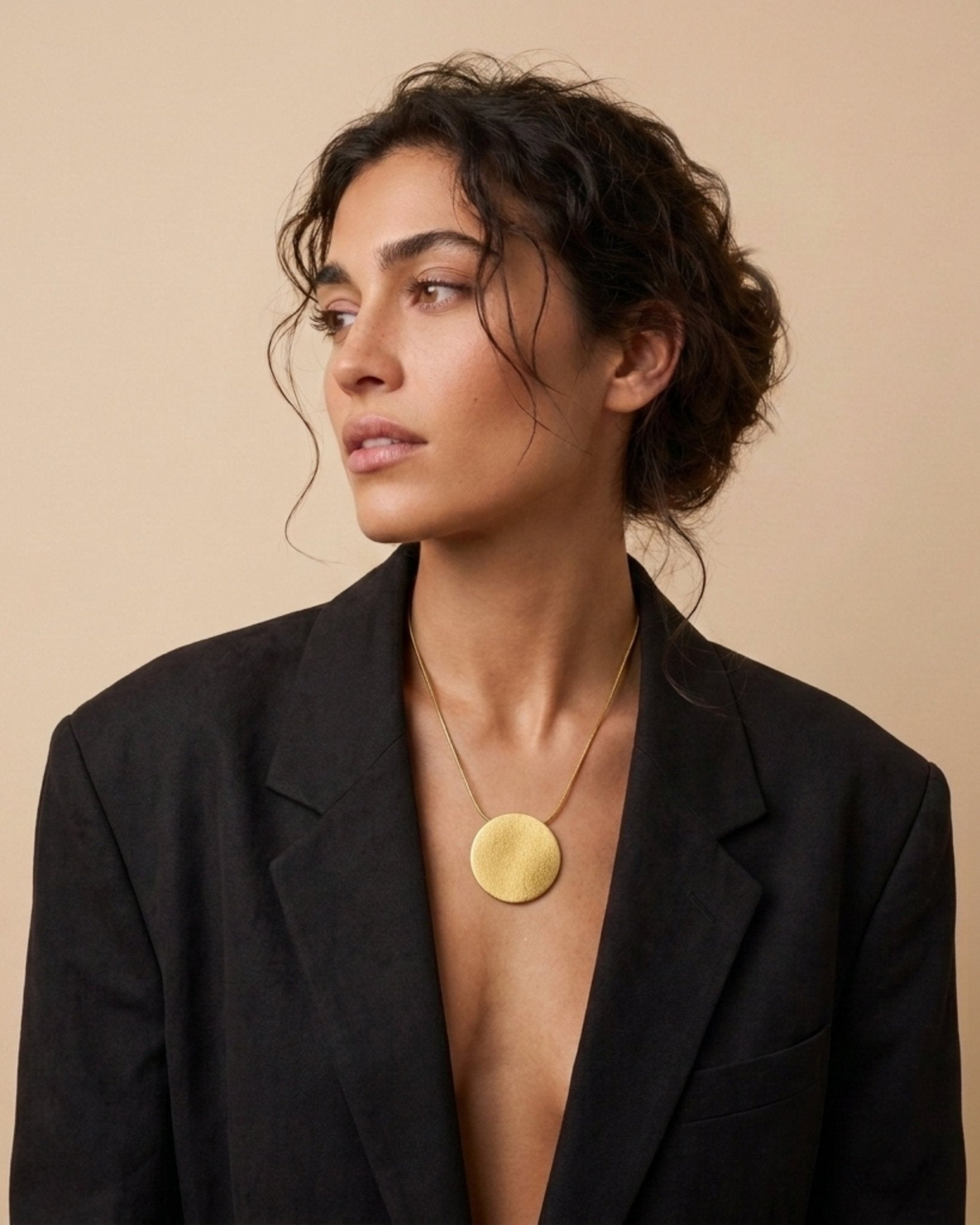 LIV Waterproof Silver Stainless Steel Statement Necklace – Adjustable Chain & Brushed/Sanded Finish - DANSK Copenhagen