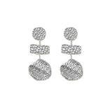 MARIN Waterproof Silver Stainless Steel Statement Earrings – Hammered Finish - DANSK Copenhagen